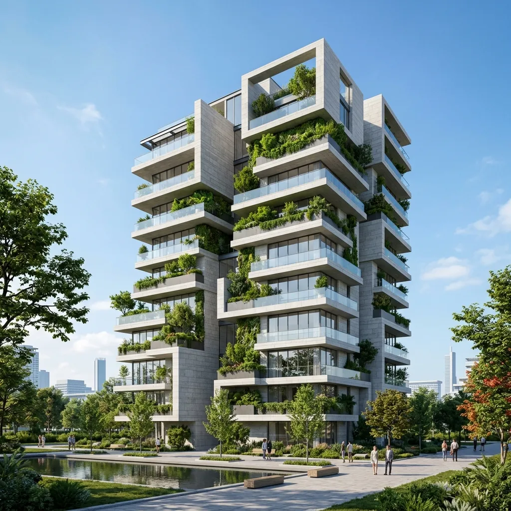 Green building materials in construction site layout
