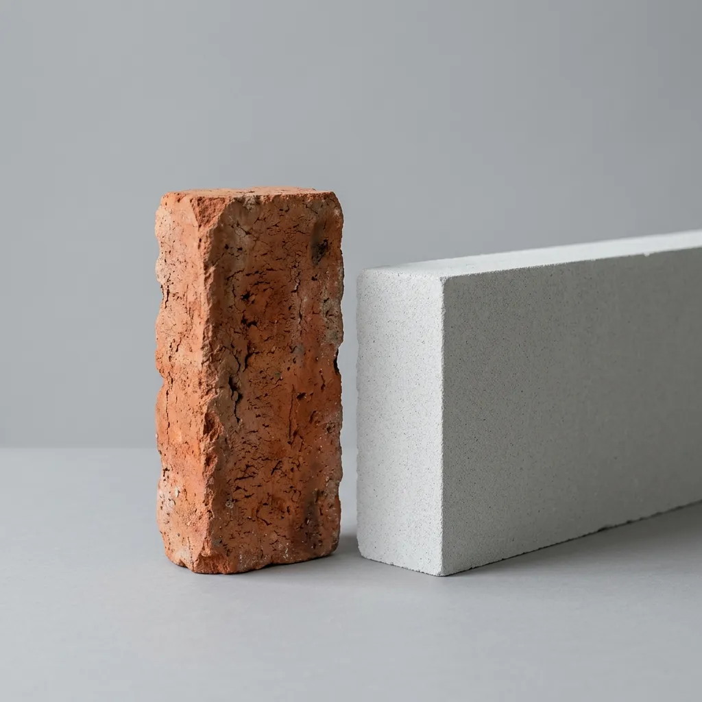Red Clay Bricks vs AAC Blocks Technical Side by Side Comparison