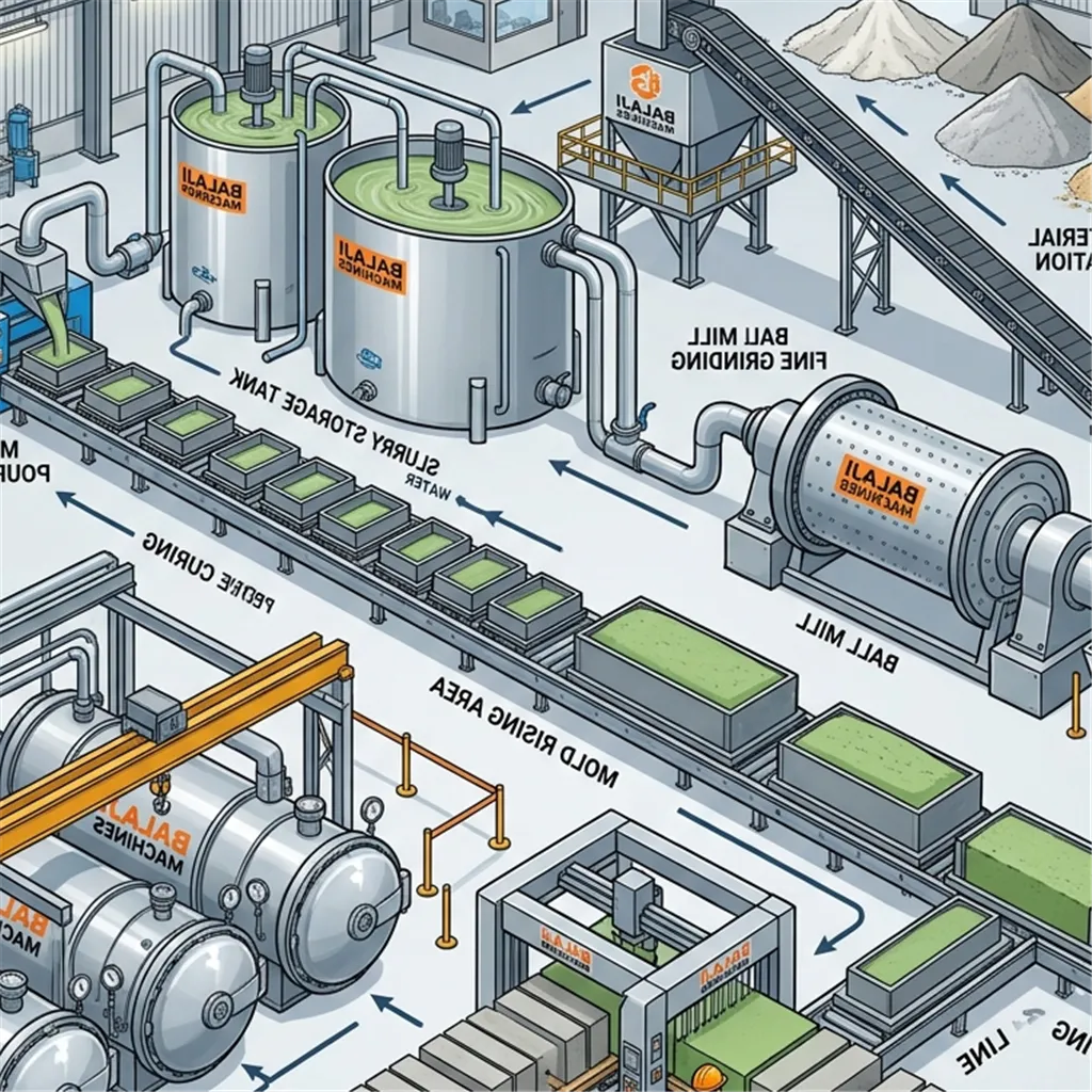 Turnkey AAC block plant supplier factory overview